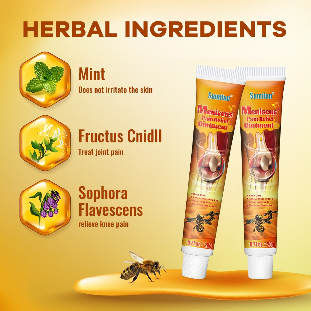Cream New Zeland,Meniscus Pain Relief au venin d'abeille pour arthrites, Gel de soin professionnel au venin d'abeille de nouvelle-zélande