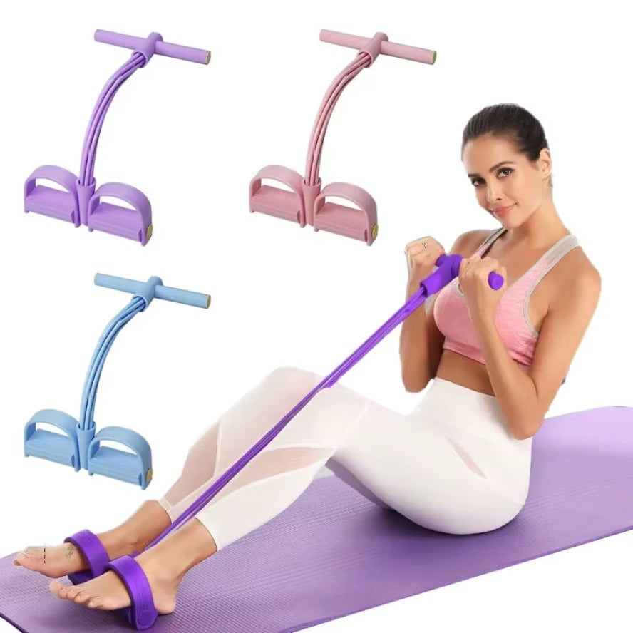 Relaxdays Appareil de Sport Multifonction, pédales adaptables, poignées, abdominaux, Fitness à la Maison