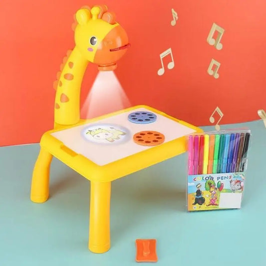 Table de projection de dessin pour enfants avec lumière et musique, enfants à partir de 3ans