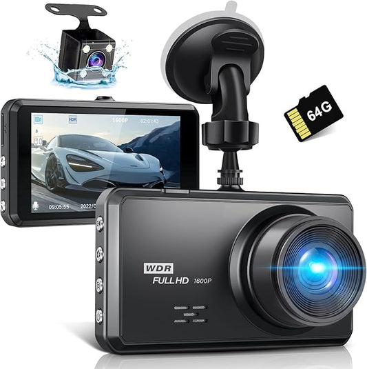 Camarera de visionnage de voiture avant et arrière/ Dual lens vehicle blackbox dvr