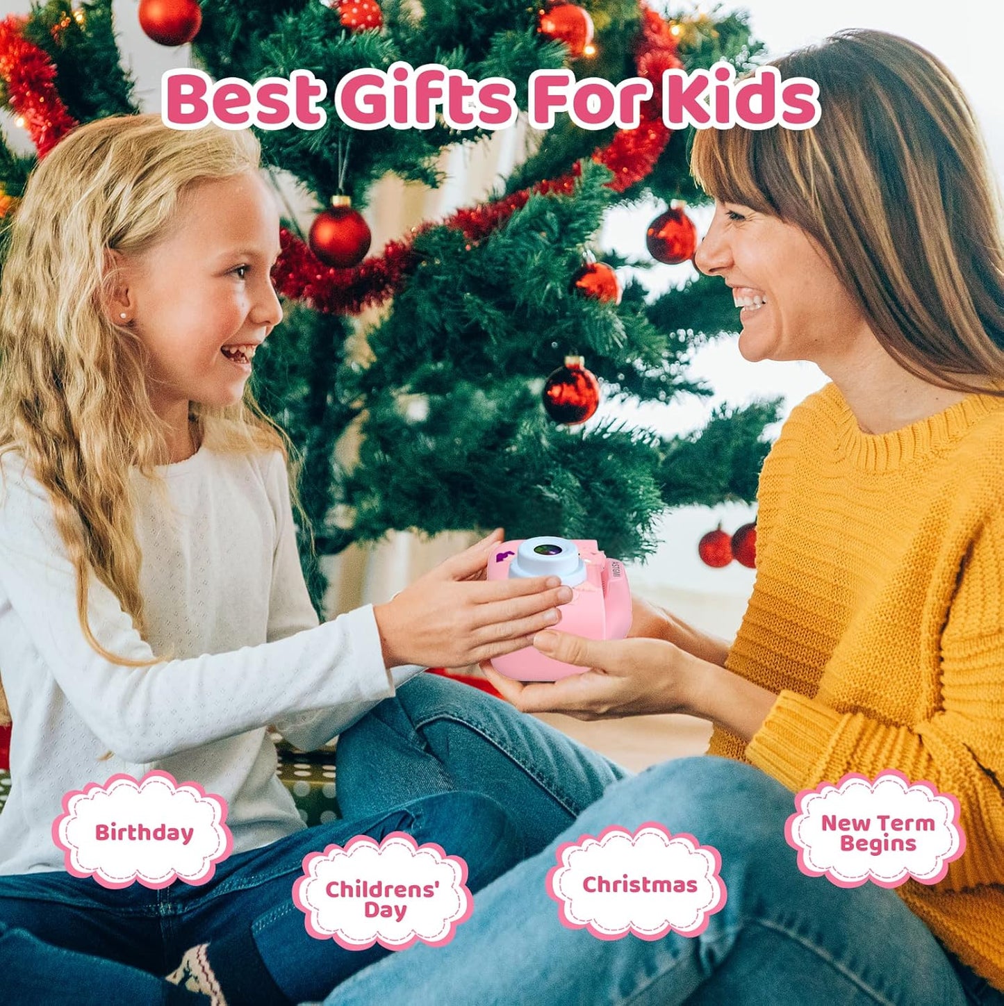 Appareil Photo Enfant HD 1080p – Mini Caméra Rechargeable 3-10 ans