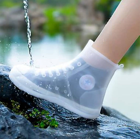PROTEGE CHAUSSURES IMPERMEABLES EN PVC REUTILISABLES ET DURABLE POUR LES JOURS DE PLUIE ET AUTRES