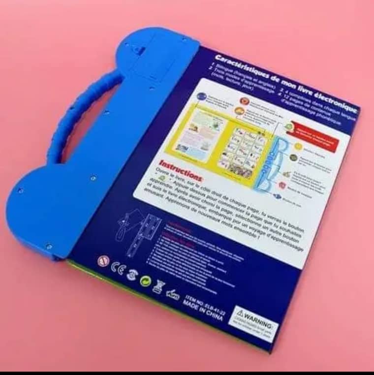 Livre Sonore ABC Français et Anglais pour Les Enfants, éducatif Jouet. Activités d'apprentissage pour Les Lettres, Les Mots, Les Chiffres, Les Formes, Les Couleurs et Les Animaux pour Les Tout-Petits