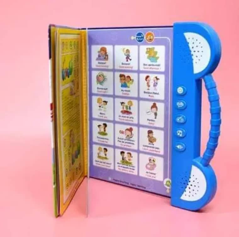 Livre Sonore ABC Français et Anglais pour Les Enfants, éducatif Jouet. Activités d'apprentissage pour Les Lettres, Les Mots, Les Chiffres, Les Formes, Les Couleurs et Les Animaux pour Les Tout-Petits