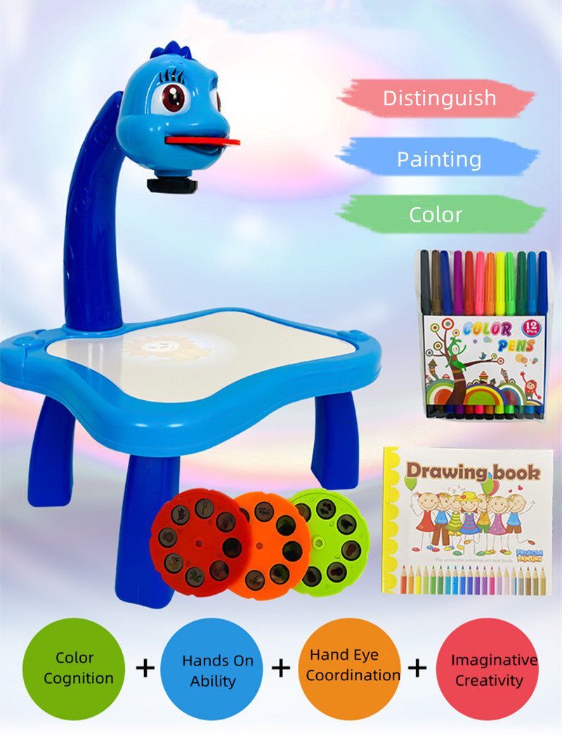 Table de projection de dessin pour enfants avec lumière et musique, enfants à partir de 3ans