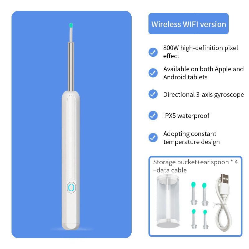 NE3-NETTOYEUR D4OREILLES INTELLIGENT SANS FIL