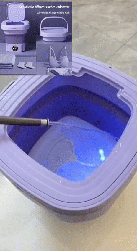 Mini machine à laver portable, Mini lave linge portable pour les vêtements de bébé, les sous-vêtements ou les petits articles