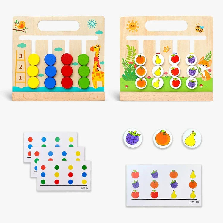 "jeu éducatif enfant", "jouet Montessori", "puzzle logique enfant", "cadeau enfant intelligent".
