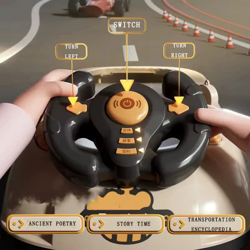 Générique Apprendre des Jouets pour Un an, Un Jouet de Voiture pour bébé, Une Piste de Course, Un Jouet de Volant, Un Volant pour Enfants avec des Effets sonores musicaux, Apprentissage interactif