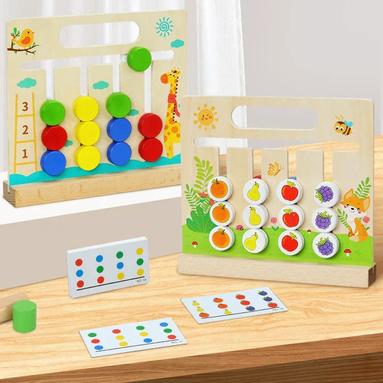 "jeu éducatif enfant", "jouet Montessori", "puzzle logique enfant", "cadeau enfant intelligent".