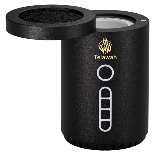 Telawah - Brûleur de Bakhoor Électronique & Haut-Parleur Coran Complet (2-en-1)