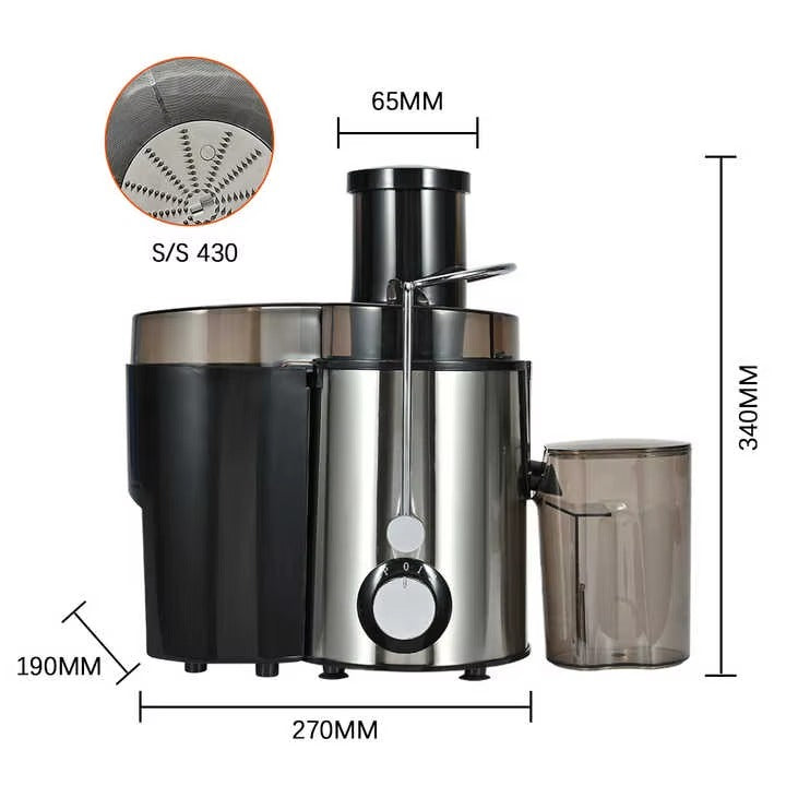 EXTRATEUR DE DE JUS SOKANY - Machine à Jus Multifonctionnelle pour Fruits et Légumes avec Séparation des Résidus