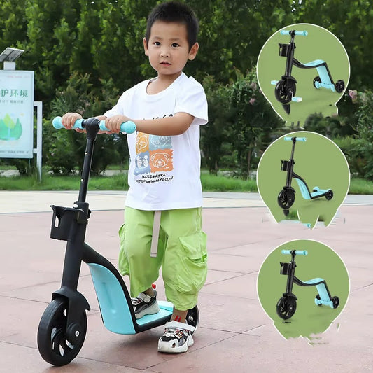 Trottinette pour enfant multifonction  - Trottinette a pédale 3 en 1