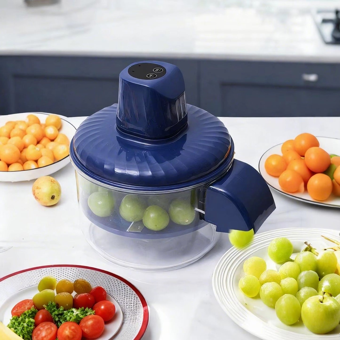 Machine à Éplucher Automatique - Éplucheuse Ail Electrique, Appareil Rechargeable Enlève-Peau Fruits | Pour Ail, Tomate, Myrtilles, Alimentation Saine