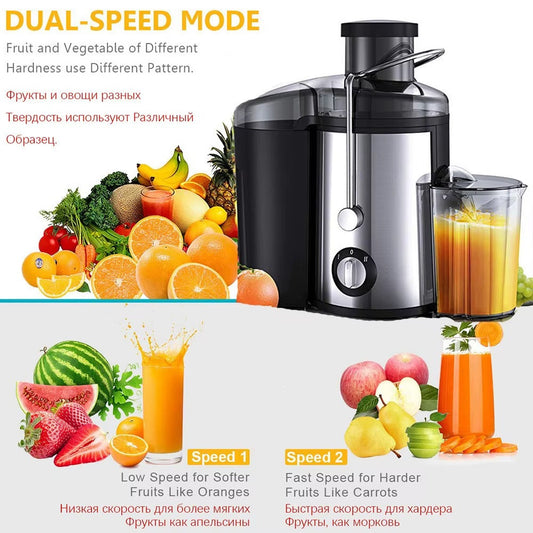 EXTRATEUR DE DE JUS SOKANY - Machine à Jus Multifonctionnelle pour Fruits et Légumes avec Séparation des Résidus