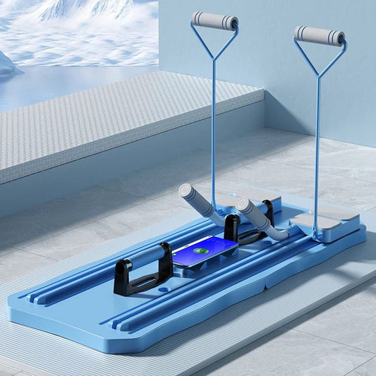 Machine de sport de Pilates améliorée pour la maison, planche abdominale multifonctionnelle, rebond automatique, planche d'entraînement pour tout le corps