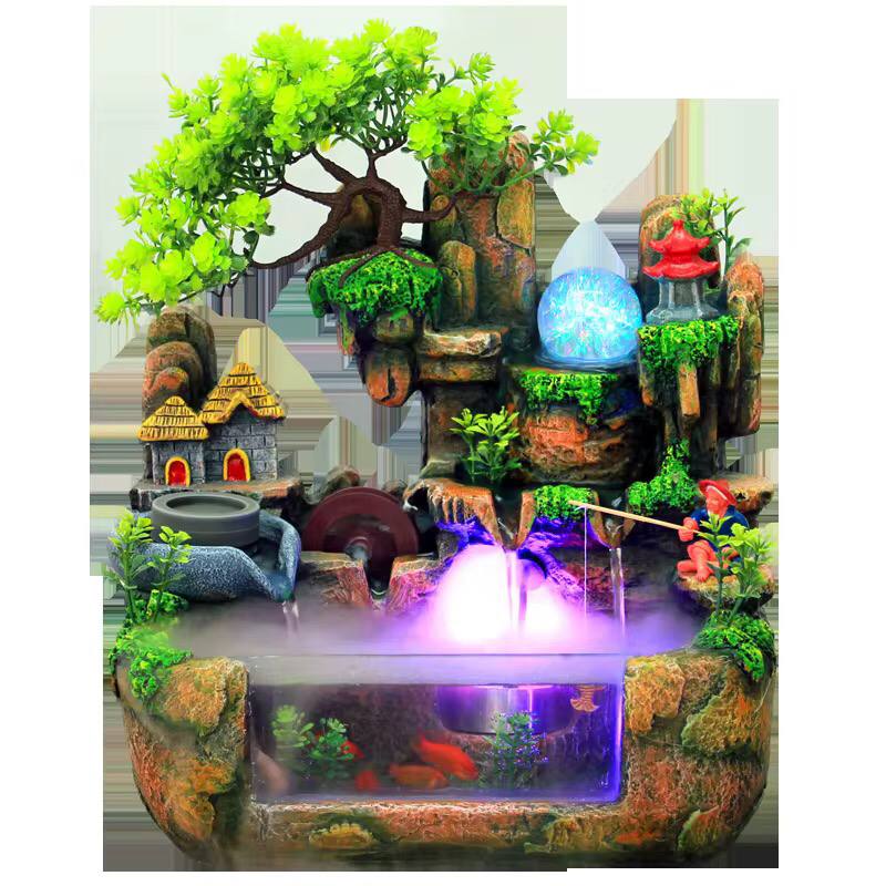 Fontaine d'intérieur - Fontaine de table - Décoration avec éclairage LED
